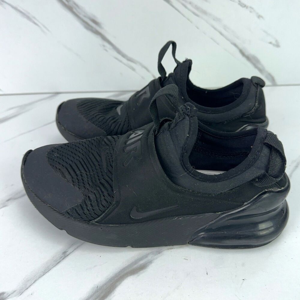 Nike Air Max 270 Triple Black CI1107-005 Youth US 2Y EUR 33.5  Kids Sneakers - Picture 5 of 7